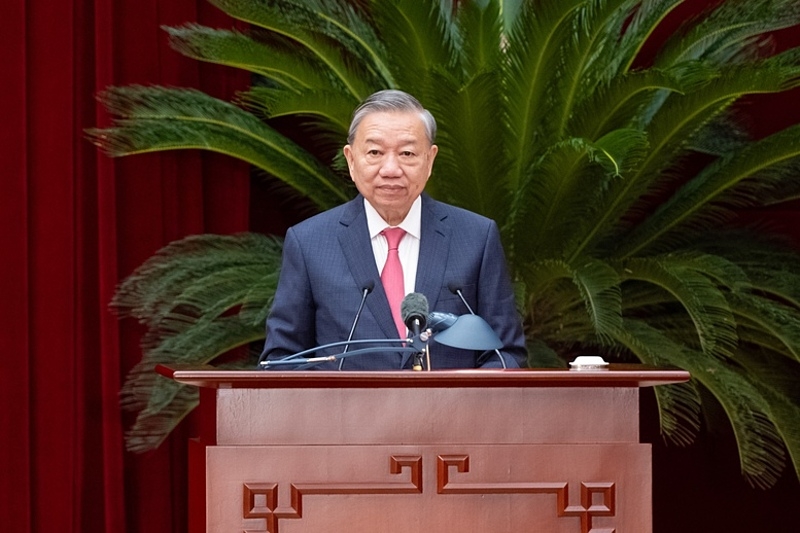 Tổng Bí thư Tô Lâm tại phiên bế mạc hội nghị Trung ương 13- khóa XIII.