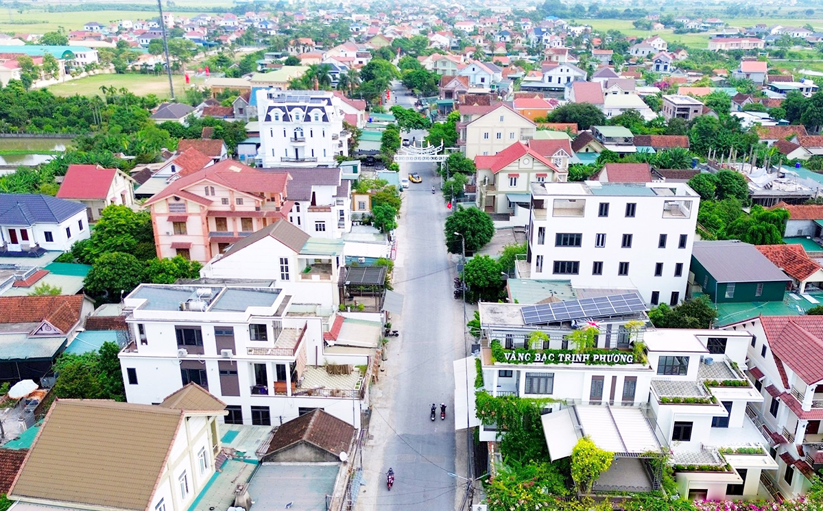 Diện mạo nông thôn mới Nghệ An ngày càng khởi sắc.