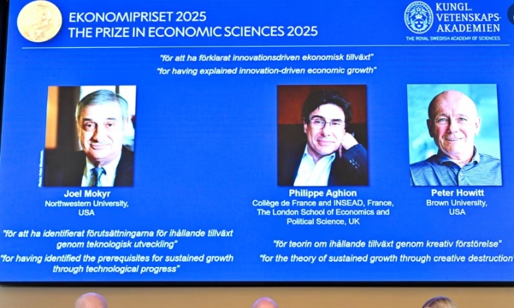 Giải Nobel Kinh tế 2025: Tăng trưởng chỉ bền vững khi thế giới không khép mình trong bảo hộ