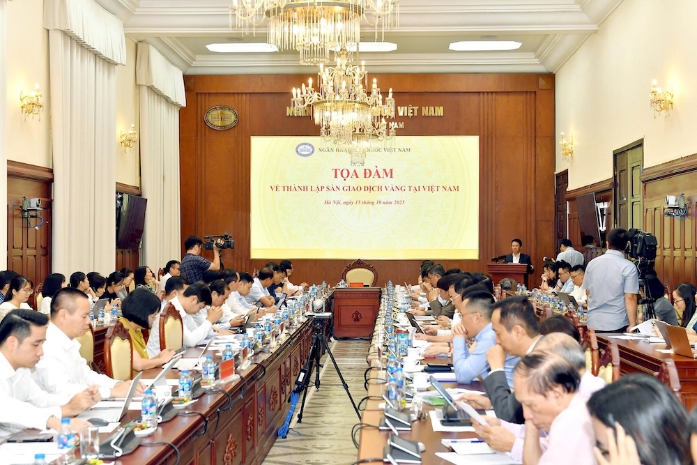 Ngân hàng Nhà nước họp bàn về việc thành lập Sàn giao dịch vàng.