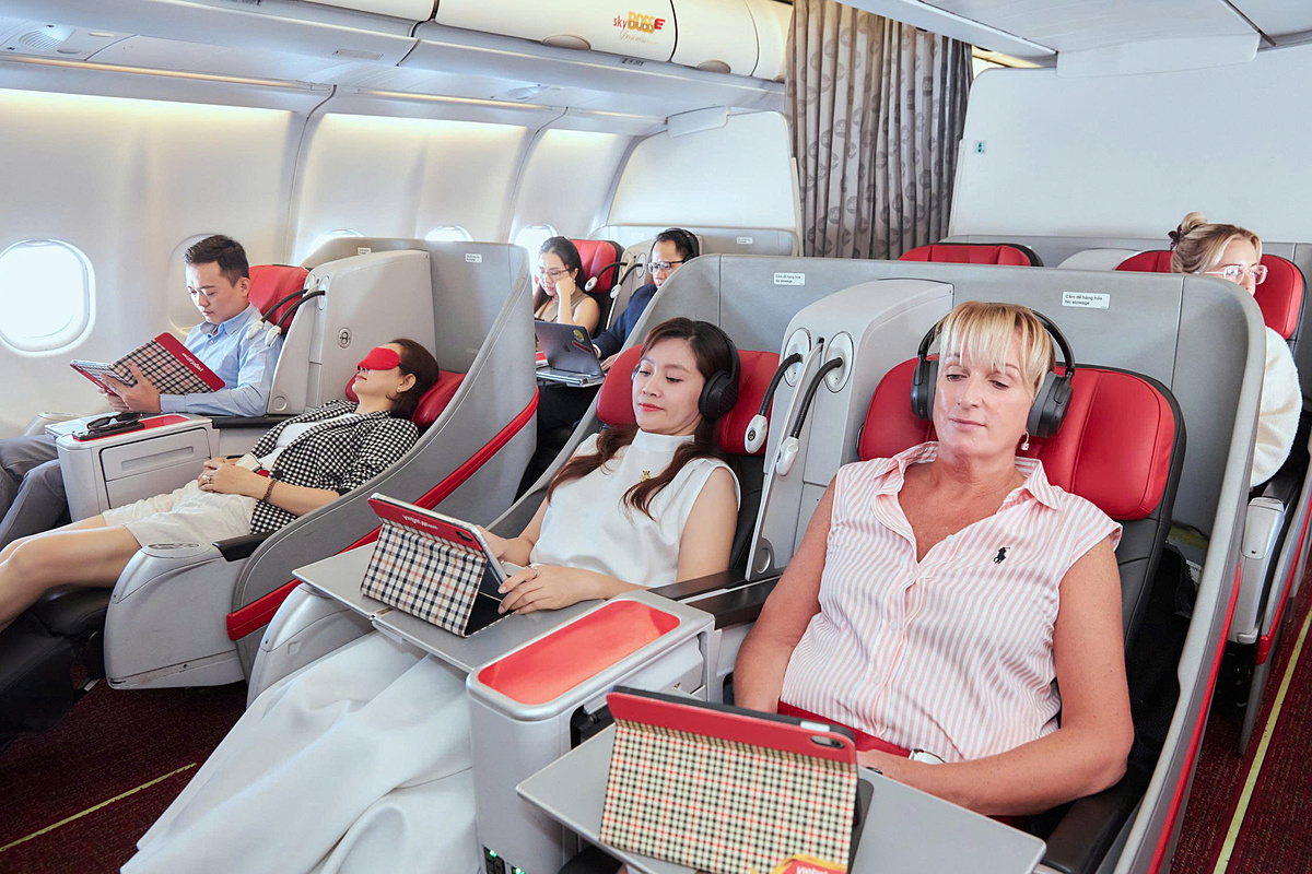 Nghỉ dưỡng trên mây – trải nghiệm độc đáo chỉ có tại hạng vé Business của Vietjet.