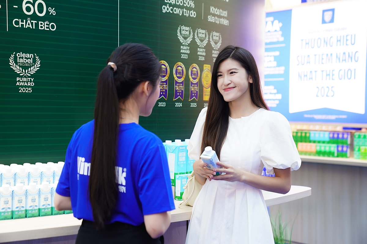 Vinamilk Green Farm cao đạm – dòng sản phẩm đầu tiên tại Việt Nam ứng dụng công nghệ siêu vi lọc – được Brand Finance đưa ra như một ví dụ điển hình về xu hướng đổi mới sản phẩm tại khu vực &lpar;Ảnh: Minh Anh&rpar;.