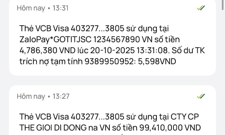 Cảnh báo nóng: Vừa nhận thẻ, một khách hàng của Vietcombank