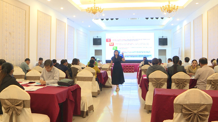 Lớp đào tạo, tập huấn thu hút nhiều HTX tham gia.