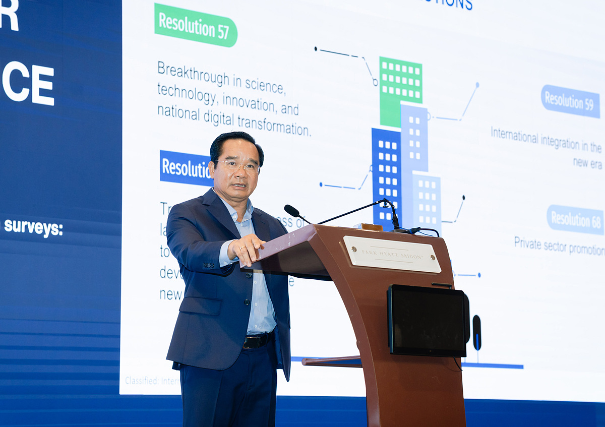 Ông Nguyễn Văn Được - Chủ tịch UBND TP.HCM, phát biểu tại hội nghị.