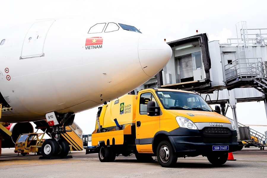 Doanh thu và lợi nhuận của Phục vụ mặt đất Sài Gòn đều giảm mạnh so với cùng kỳ.