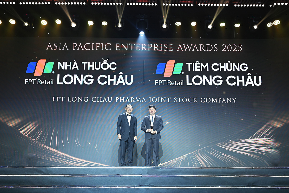 Hệ thống nhà thuốc & trung tâm tiêm chủng Long Châu là doanh nghiệp xuất sắc châu Á 2025.