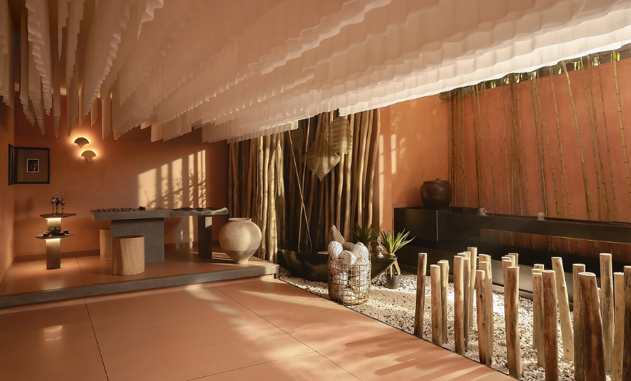 Ảnh thực tế tầng hầm trải nghiệm tại biệt thự mẫu Retreat Forest.