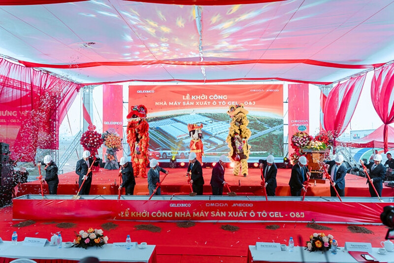 Lễ khởi công Nhà máy sản xuất ô tô Gel-O&J diễn ra tại tỉnh Hưng Yên.
