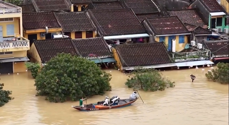 Mưa lũ tại Trung Bộ trong những ngày qua đã khiến hơn 4.300ha lúa và hoa màu thiệt hại, 657ha cây ăn quả bị ngập, hư hỏng; 16.342 gia súc, gia cầm bị chết, cuốn trôi.
