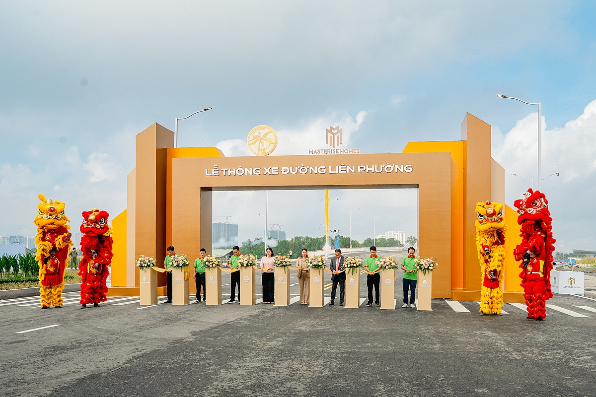 Lễ thông xe Đường Liên Phường - trục giao thông huyết mạch tại khu Đông TP.HCM.