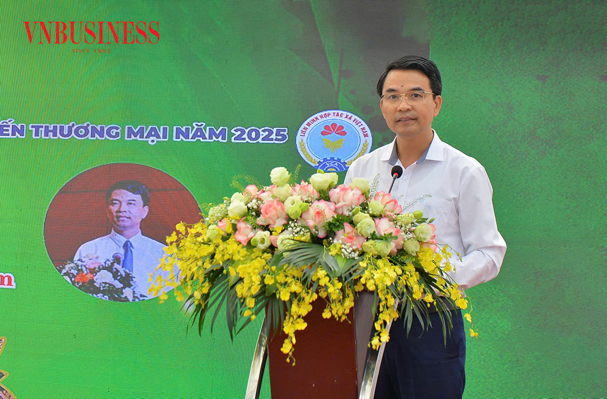 Ông Đinh Hồng Thái, Phó Chủ tịch Liên minh HTX Việt Nam phát biểu khai mạc hội nghị