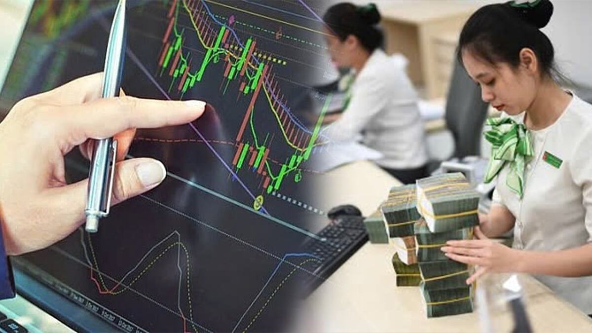 Khi thị trường điều chỉnh, ngân hàng là một trong những nhóm cổ phiếu có mức giảm mạnh hơn VN-Index.