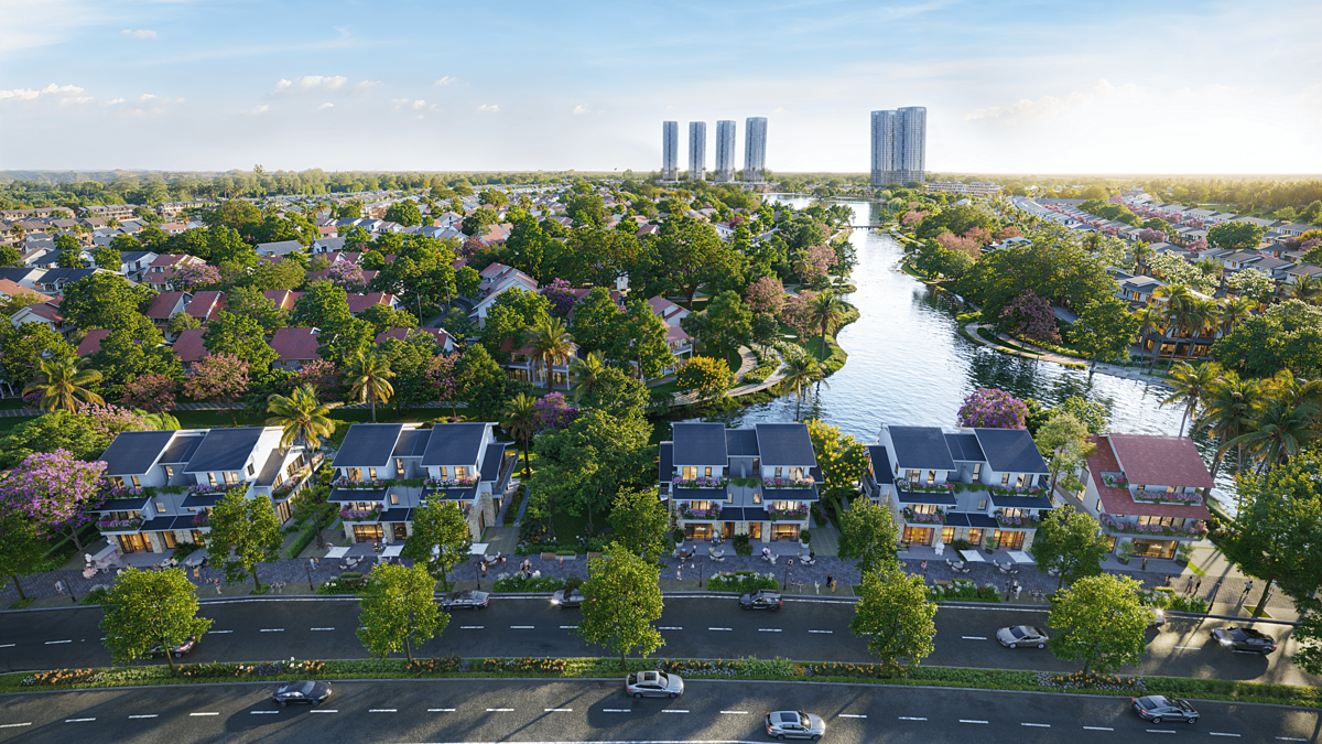 Ảnh phối cảnh Villa đại lộ giới hạn 103 căn tại Retreat Forest.