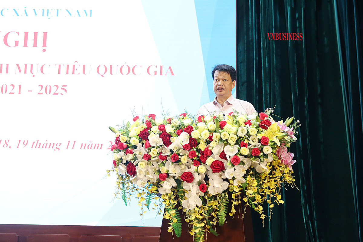 Phó cục trưởng, Phó Chánh văn phòng điều phối nông thôn mới Trung ương, Bộ Nông nghiệp và Môi trường, Trần Nhật Lam phát biểu tại Hội nghị.