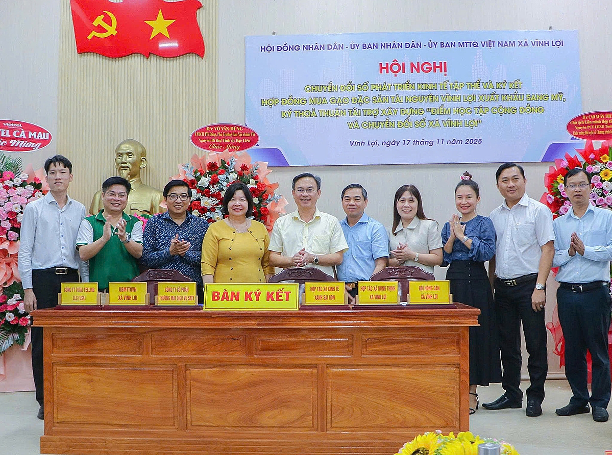 Ký kết thoả thuận hợp tác 3 bên giữa Hội Nông dân xã, HTX Kinh tế Xanh Sài Gòn và Công ty Cổ phần Thương mại, Dịch vụ SATY.