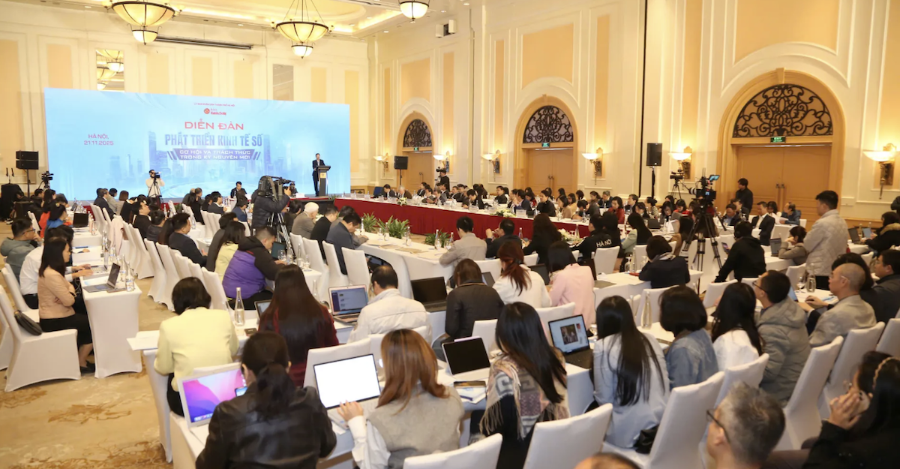 Toàn cảnh Diễn đàn Phát triển Kinh tế số.