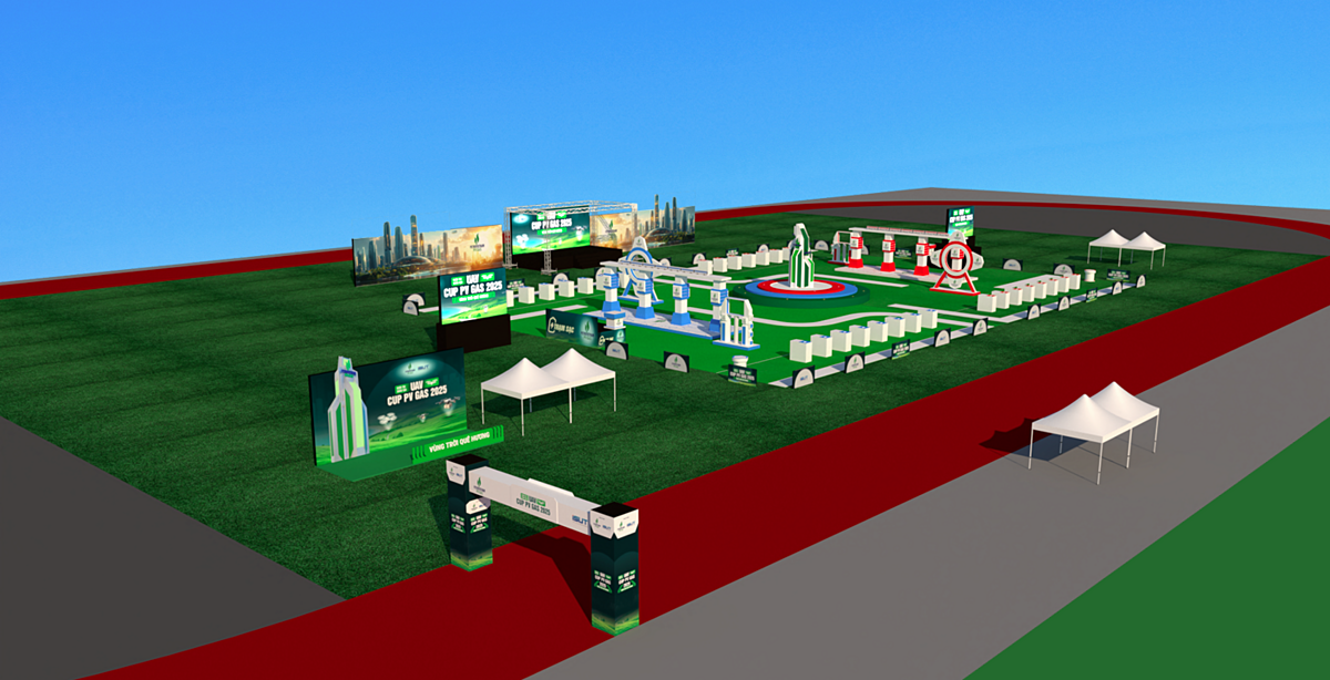 Demo Sân thi đấu Cuộc thi sáng tạo UAV CUP PV GAS 2025. Nguồn ảnh: ISUT