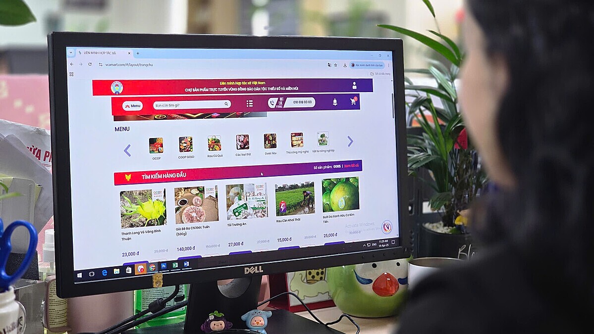 Chợ trực tuyến cho HTX được Liên minh HTX Việt Nam quan tâm xây dựng và phát triển.