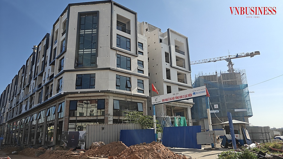 Dự án NỞXH tổng Kho 3 Lạc Viên đang đẩy nhanh tiến độ xây dựng.