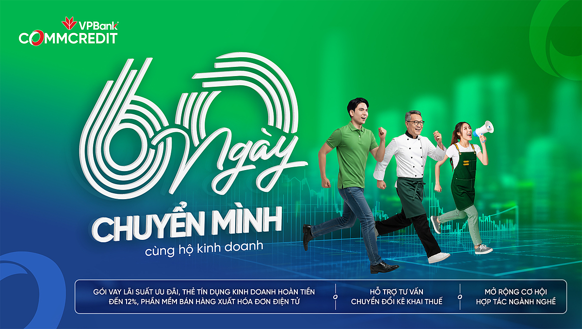VPBank sẽ tổ chức hội thảo “60 ngày chuyển mình cùng hộ kinh doanh” trong tháng 12/2025.