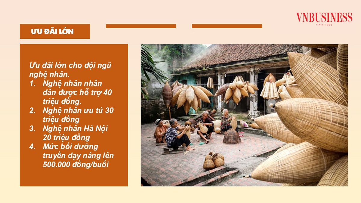 Hà Nội ban hành nhiều ưu đãi mới với nghệ nhân làng nghề.