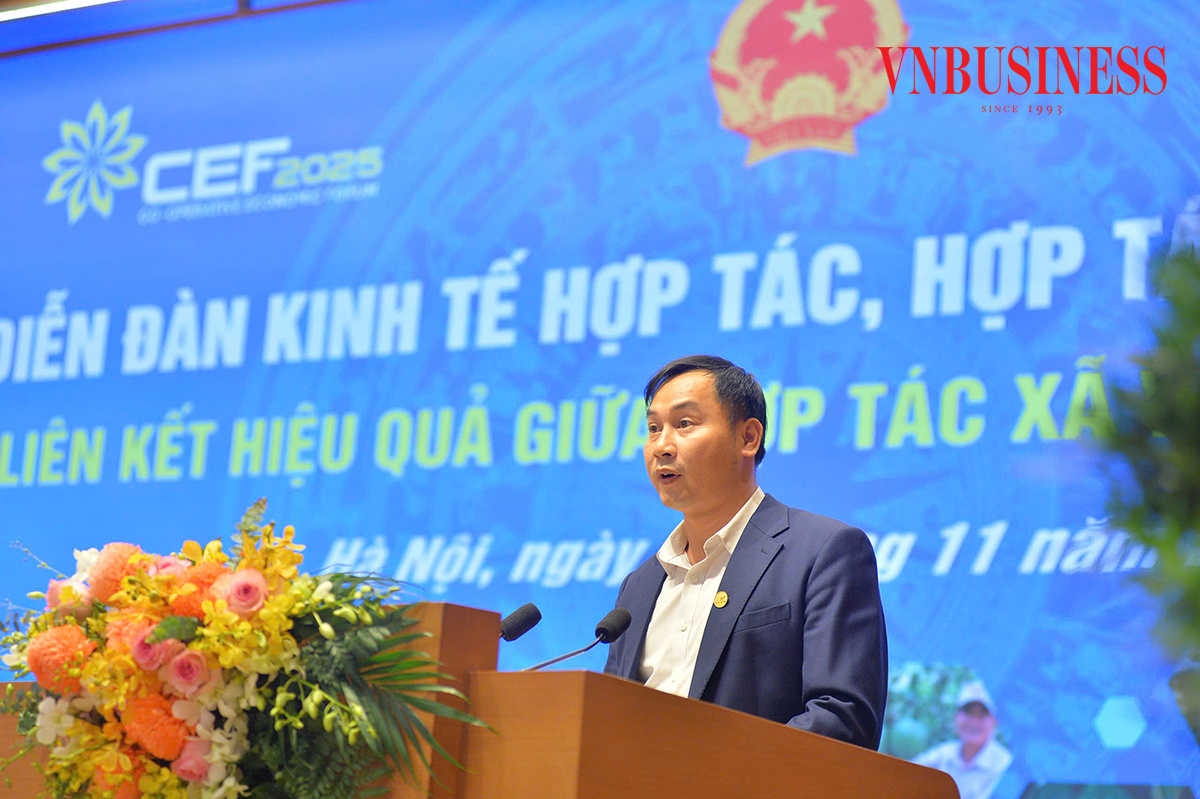 Đại diện HTX Phú Lương tại diễn đàn.