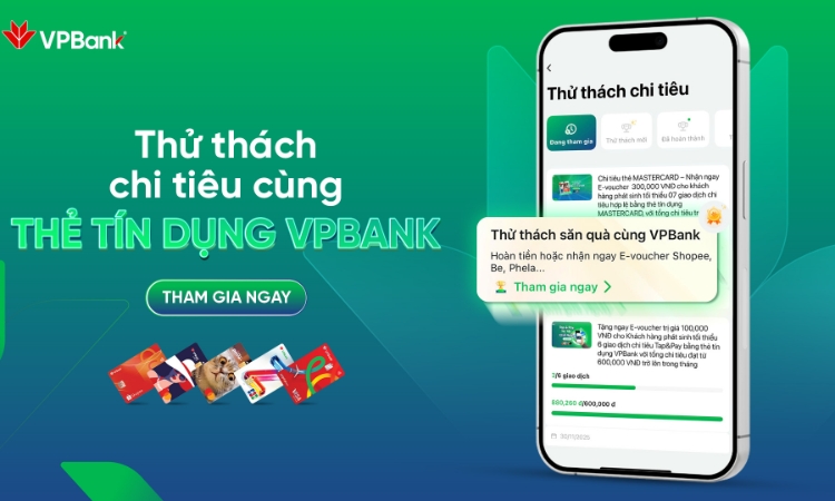 VPBank triển khai chương trình thử thách chi tiêu với tổng giá trị thưởng hơn 11 tỷ đồng