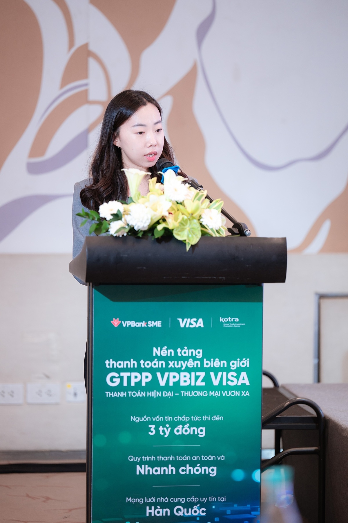 Đại diện Visa cho rằng thị trường Việt - Hàn mở ra cơ hội lớn cho SME khi ứng dụng giải pháp thanh toán hiện đại như GTPP.