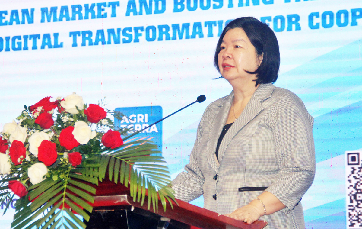 Chủ tịch Liên minh HTX Việt Nam Cao Xuân Thu Vân.