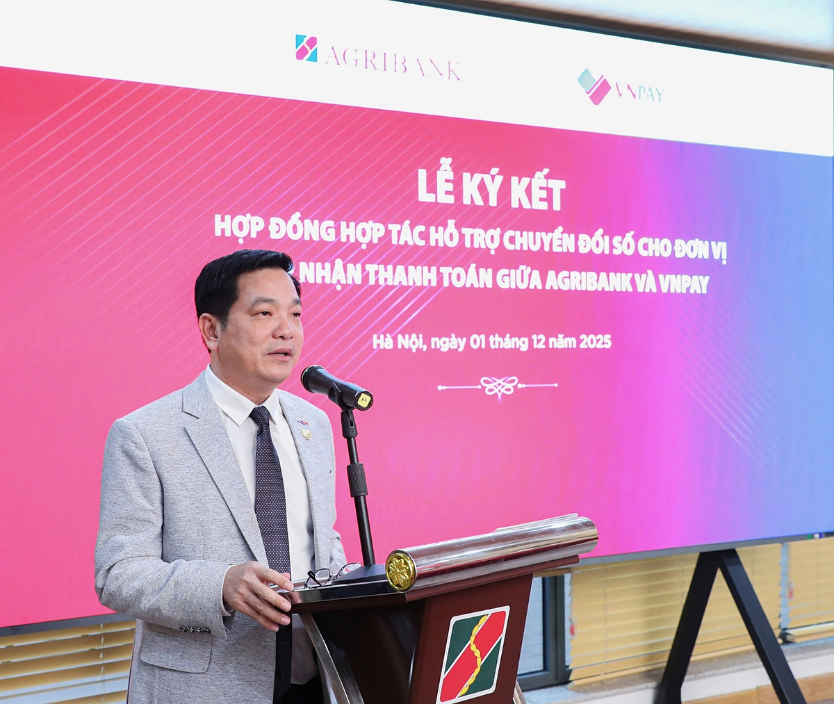 Ông Lê Tánh - Phó Chủ tịch Hội đồng quản trị, Tổng Giám đốc VNPAY phát biểu.