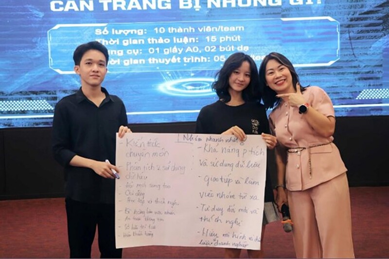 Sinh viên tham gia hội thảo FutureBank Inside - chuỗi chương trình định hướng nghề nghiệp theo xu hướng số hoá.