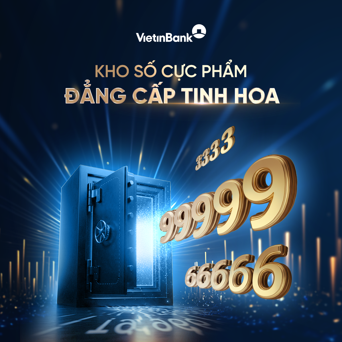 VietinBank chính thức ra mắt kho tài khoản số đẹp siêu VIP – lựa chọn dành cho những khách hàng ưu tú, khẳng định đẳng cấp vượt trội.