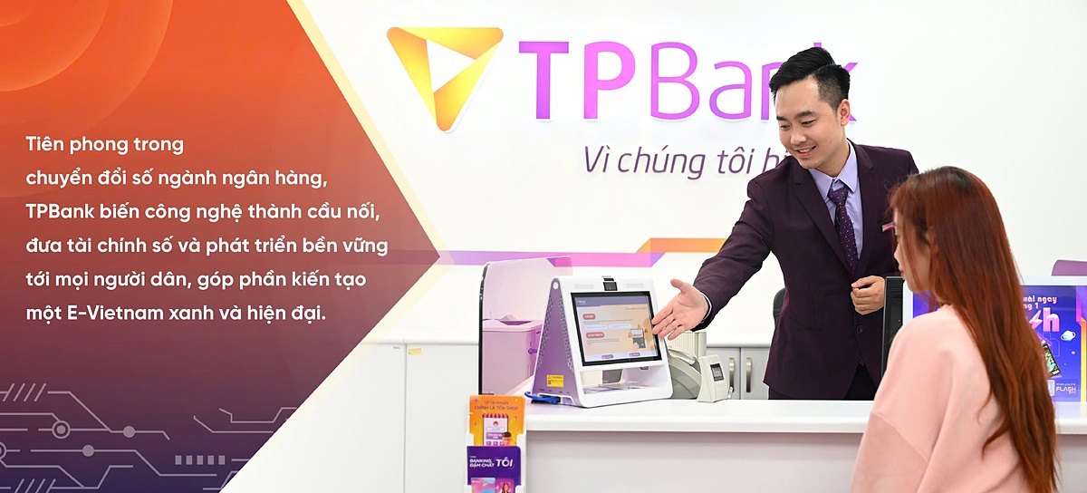 Tiên phong trong chuyển đổi số ngành ngân hàng, TPBank biến công nghệ thành cầu nối, đưa tài chính số và phát triển bền vững tới mọi người dân, góp phần kiến tạo một E-Vietnam xanh và hiện đại.