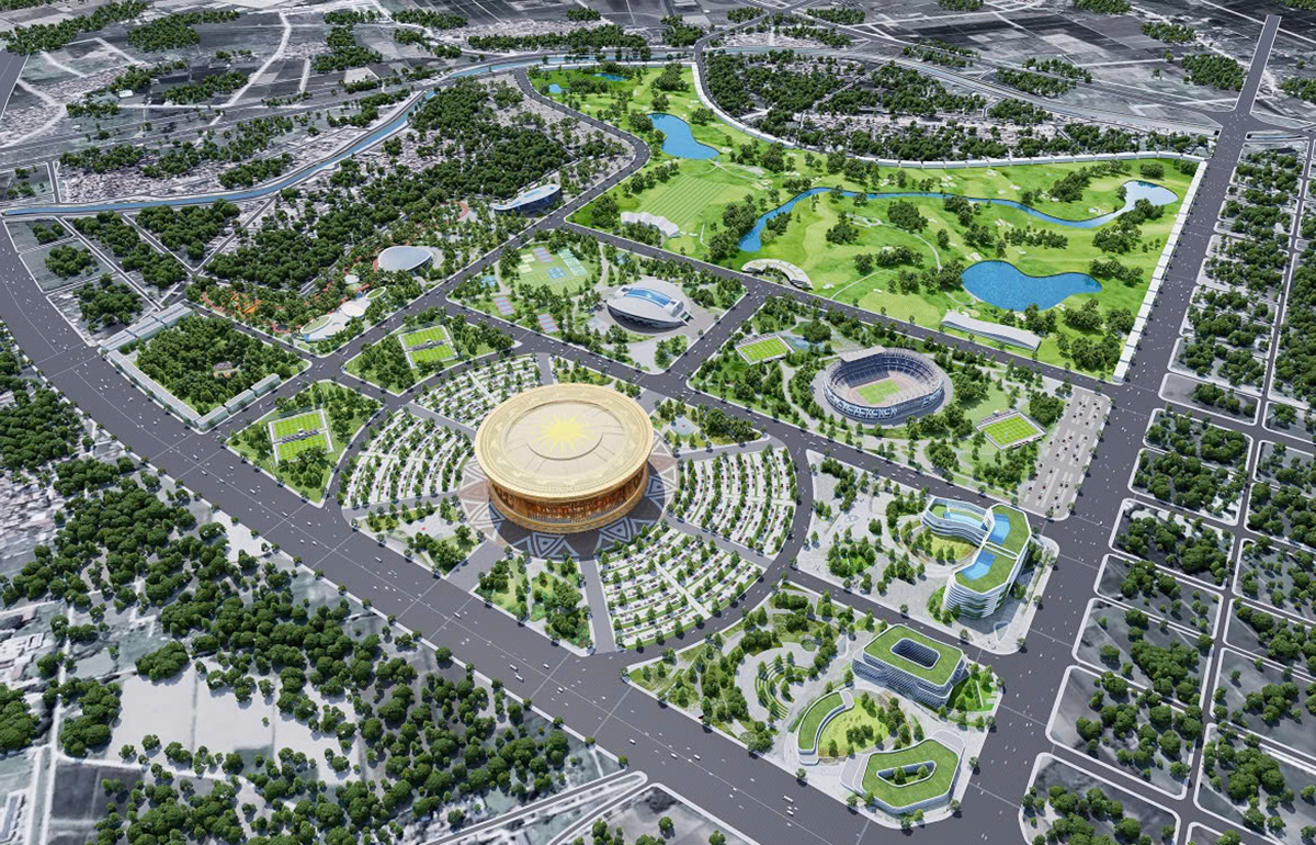Phối cảnh Dự án đầu tư xây dựng Khu đô thị thể thao Olympic.