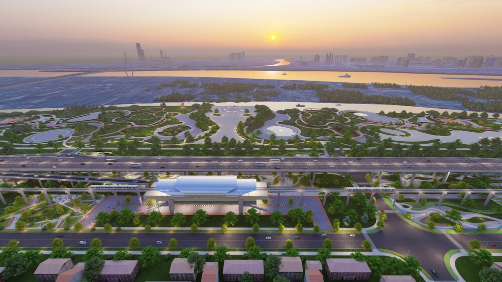 Dự án trục sông Hồng được kỳ vọng tái cấu trúc không gian đô thị Thủ đô.