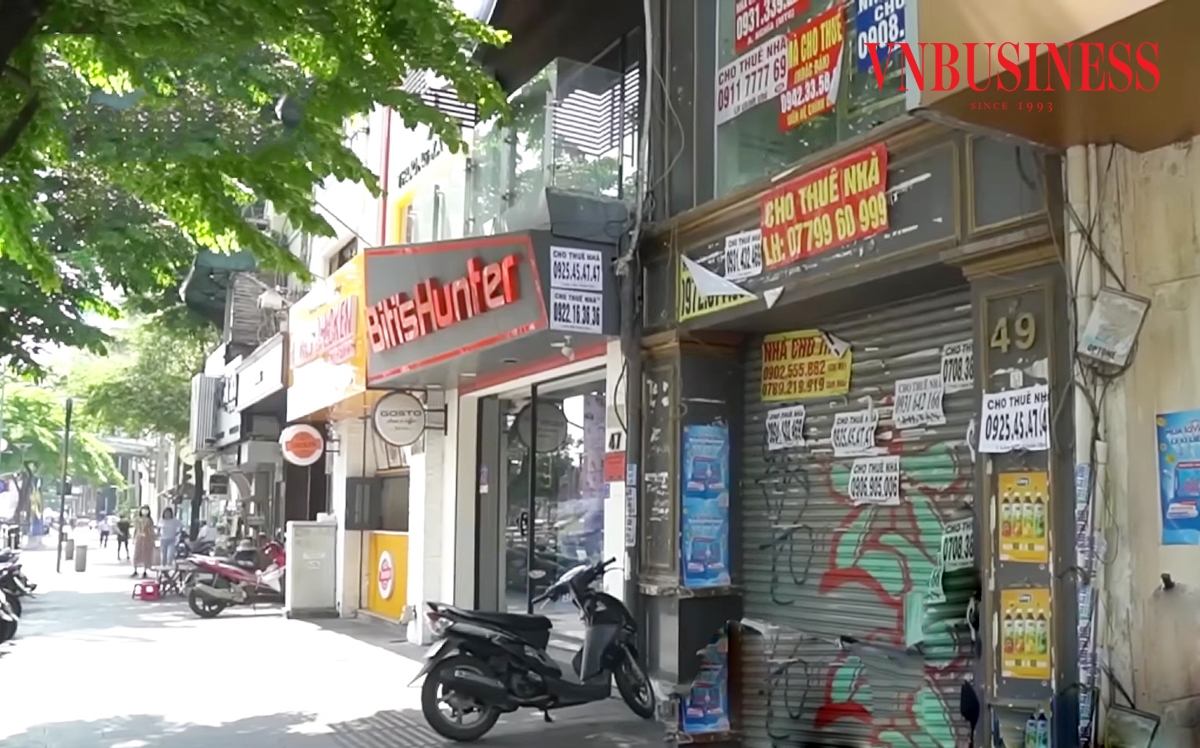 Làn sóng trả mặt bằng nhà phố đang lan rộng.