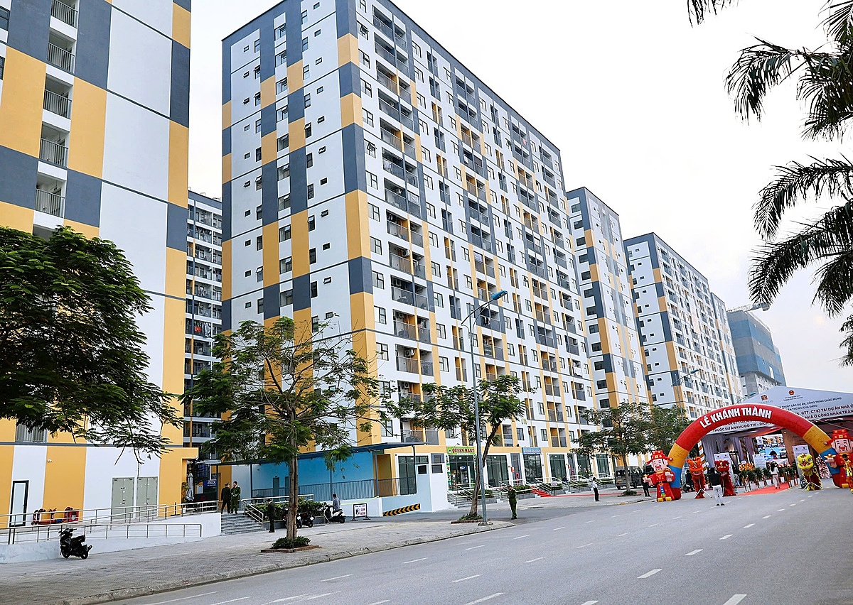 Dự án Nhà ở xã hội và công nhân Tràng Duệ được khánh thành.