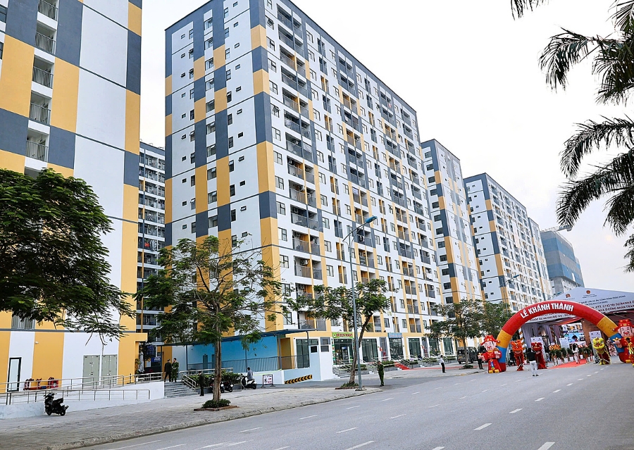 Dự án Nhà ở xã hội và công nhân Tràng Duệ được khánh thành.