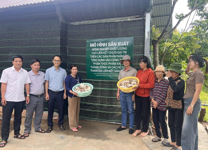 Dự án Sản xuất, chế biến và thương mại nấm ăn – nấm dược liệu dưới mái pin năng lượng mặt trời hướng tới kiến tạo chuẩn mực mới cho nông nghiệp hiện đại.