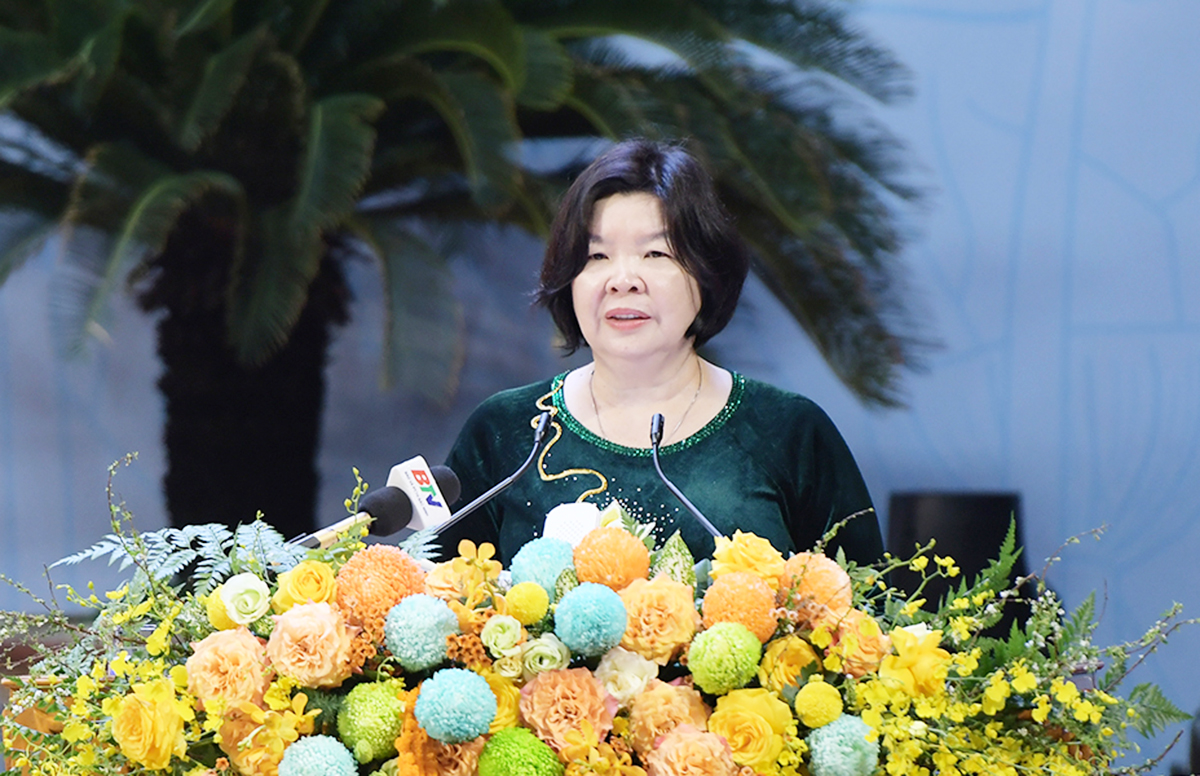 Chủ tịch Liên minh HTX Việt Nam phát biểu tại Đại hội.