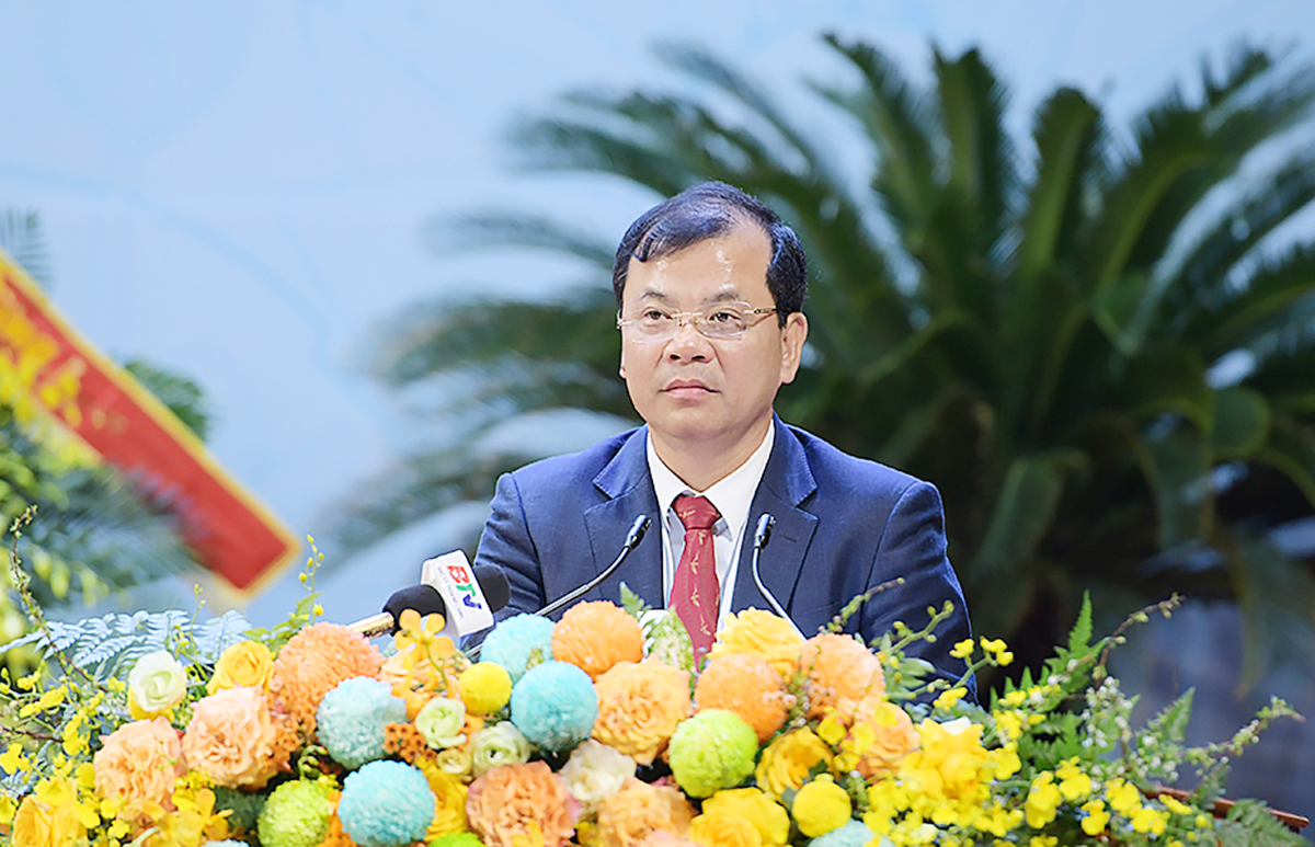 Phó Chủ tịch UBND tỉnh Bắc Ninh Phan Thế Tuấn phát biểu tại Đại hội.