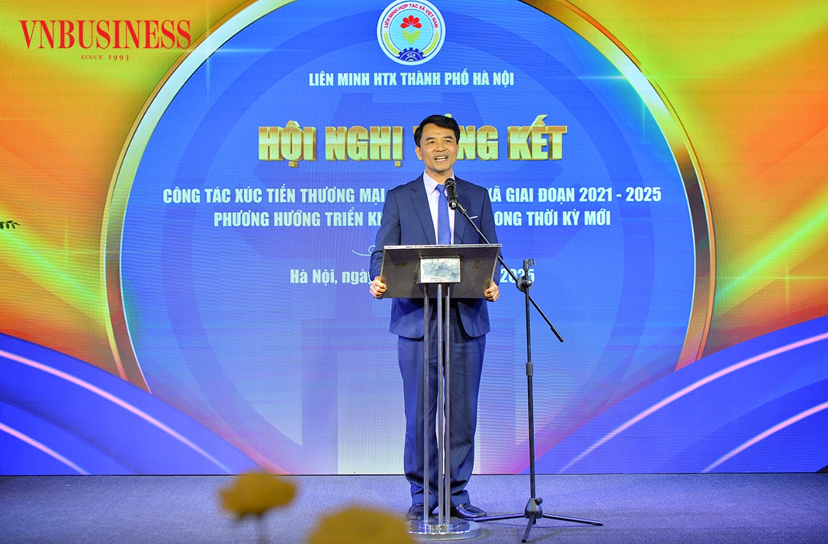 Phó Chủ tịch Liên minh HTX Việt Nam Đinh Hồng Thái phát biểu chỉ đạo tại Hội nghị.