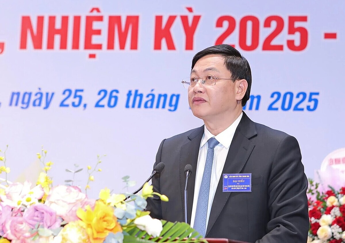 Phó Chủ tịch Thường trực UBND tỉnh Mai Xuân Liêm phát biểu chỉ đạo Đại hội.