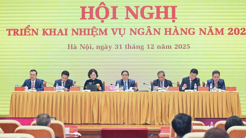 Thủ tướng Phạm Minh Chính dự và chỉ đạo Hội nghị triển khai nhiệm vụ Ngân hàng năm 2026.