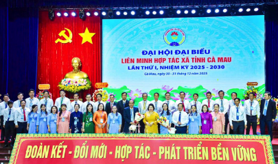 The Executive Committee of Ca Mau Cooperative Alliance for the new term.