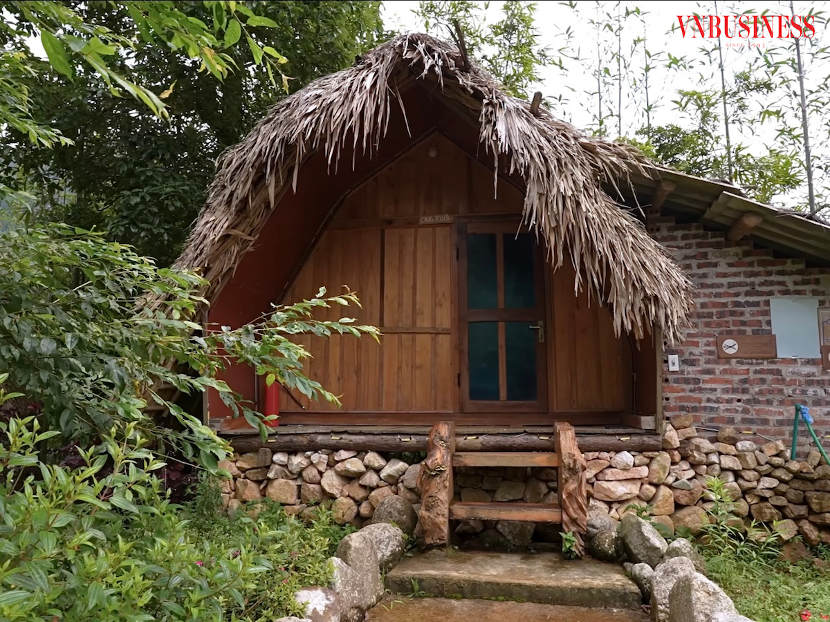 Ngày nay, những mái nhà homestay của HTX Trái Tim Sin Suối Hồ len lỏi giữa rừng cây.