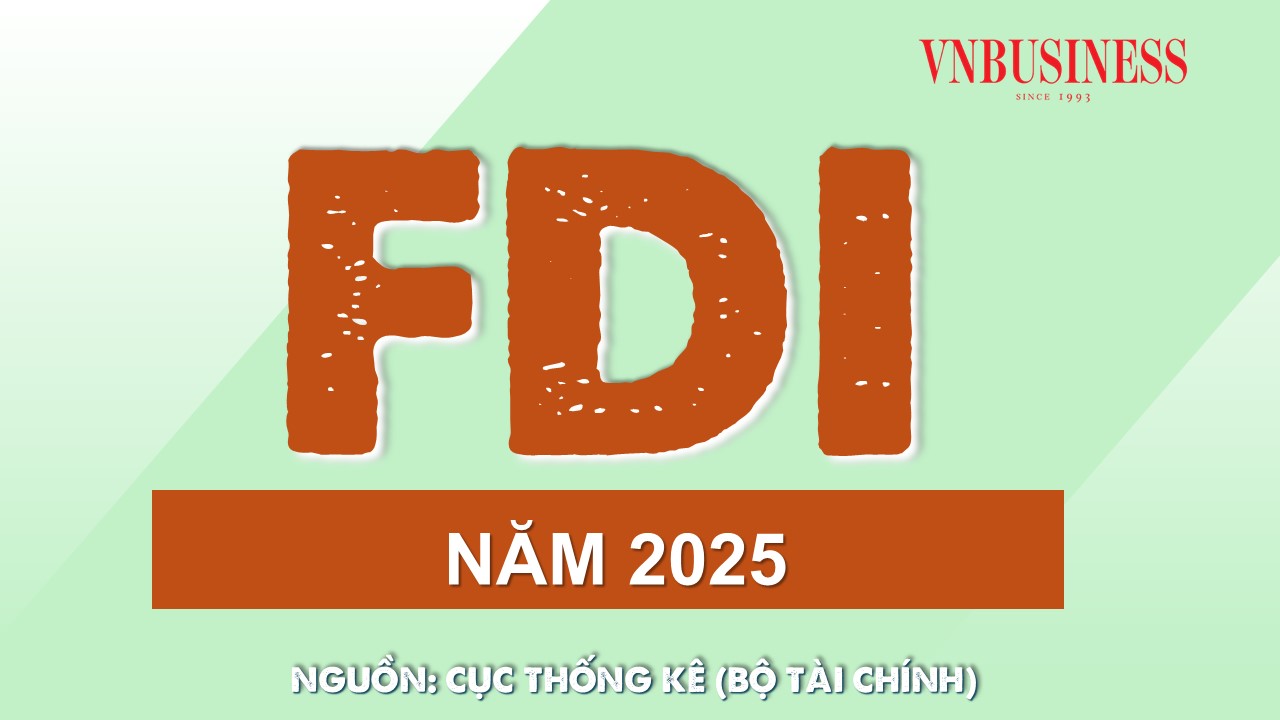 Tổng vốn đầu tư trực tiếp nước ngoài (FDI) đăng ký vào Việt Nam đạt 38,42 tỷ USD
