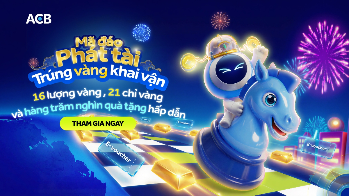 ACB chi gần 8 tỷ đồng cho chương trình ưu đãi khách hàng dịp Tết 2026