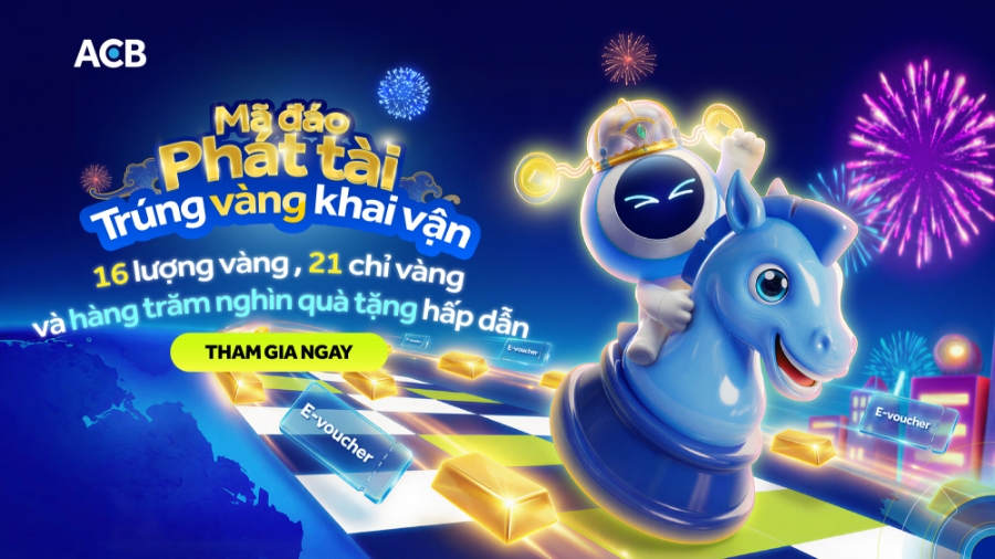 ACB chi gần 8 tỷ đồng cho chương trình ưu đãi khách hàng dịp Tết 2026